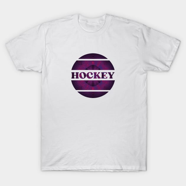 Purple Hockey explosion T-Shirt by Bailamor